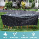 Outdoor Sectional Cover Heavy-Duty Waterproof Anti-UV Furniture Protector