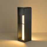 Outdoor Solar Powered Rectangular Floor Lamp for for Patio, Deck and Garden
