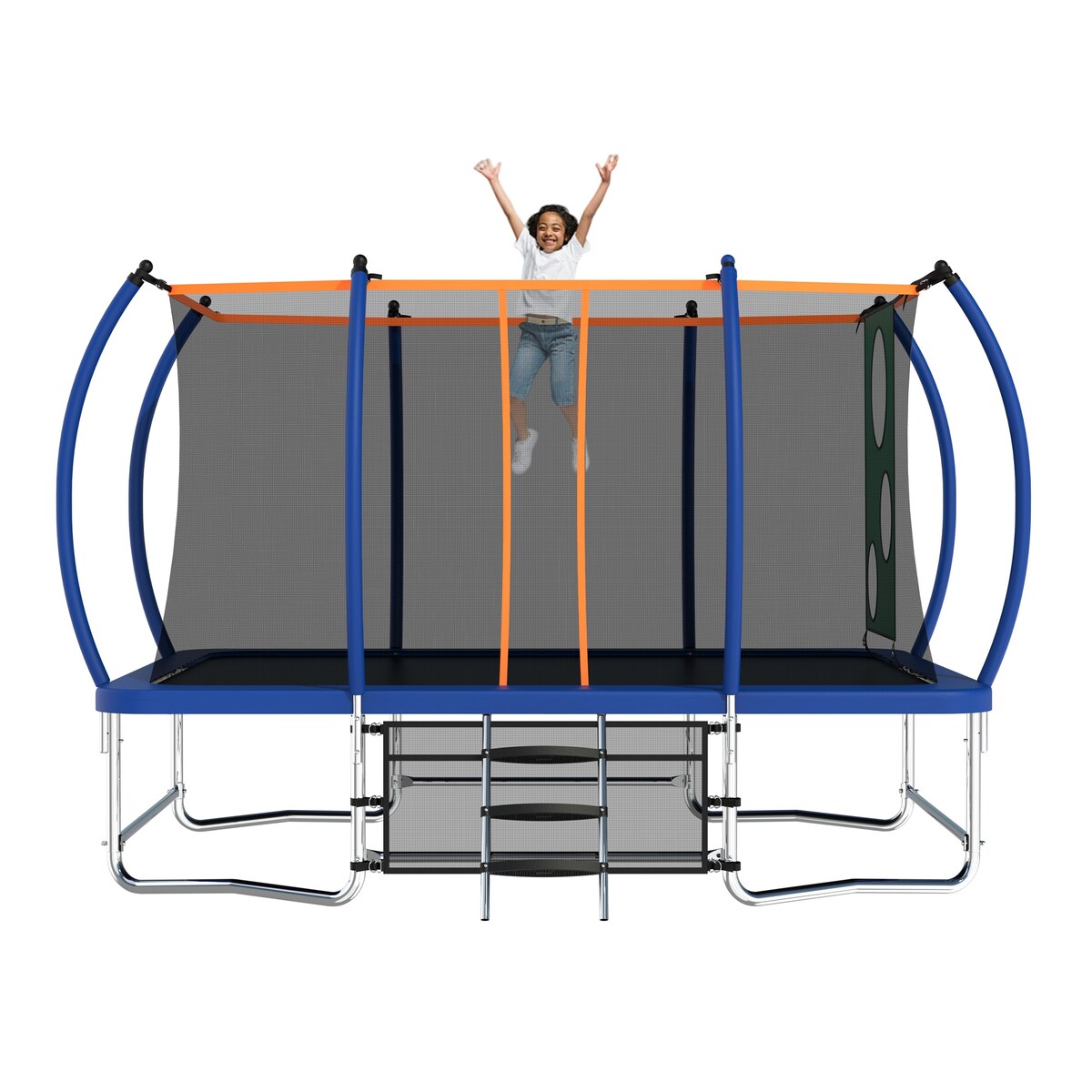 Outdoor Square Trampolines for Kids Adults Long Rectangular Tumbling Trampoline