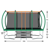 Outdoor Square Trampolines for Kids Adults Long Rectangular Tumbling Trampoline