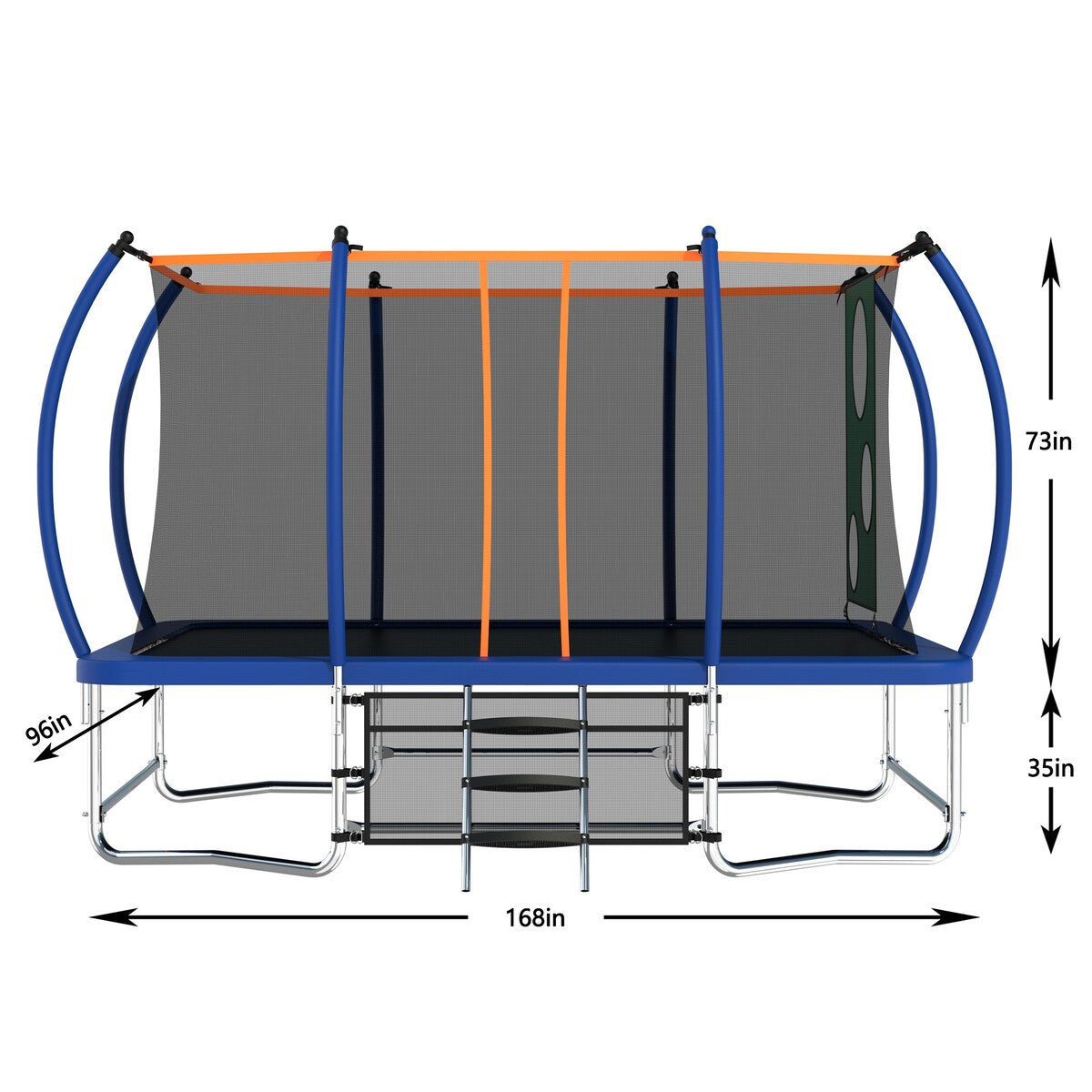 Outdoor Square Trampolines for Kids Adults Long Rectangular Tumbling Trampoline