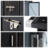 Outdoor Storage Shed Metal Steel Garden Shed with Single Lockable Door - 40.70"L * 37.4"W * 63.4"H