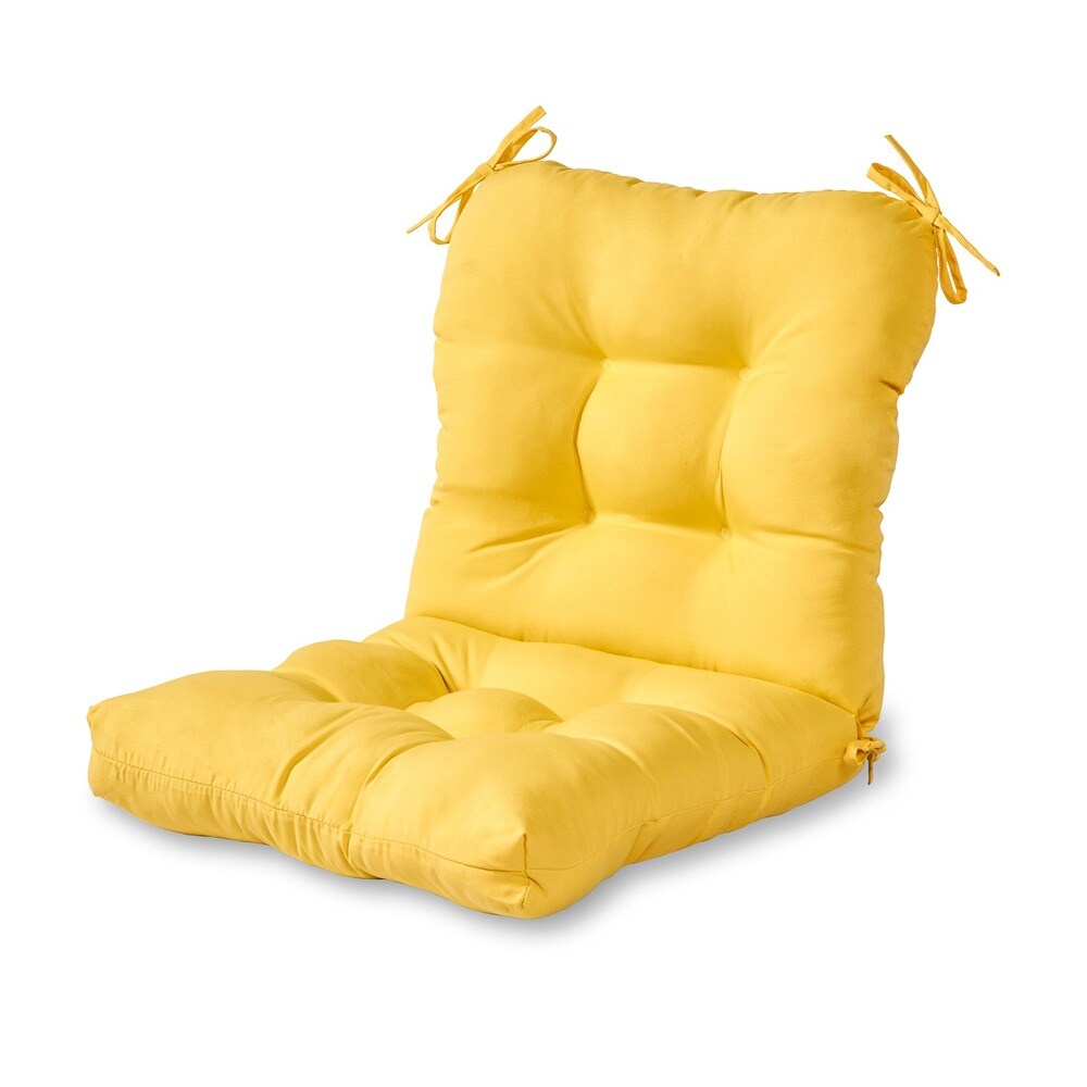 Sunbeam Outdoor Yellow Seat/ Back Chair Cushion (Cushion Only)