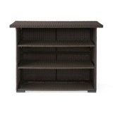 Outdoor Trinidad Wicker Bar by Christopher Knight Home
