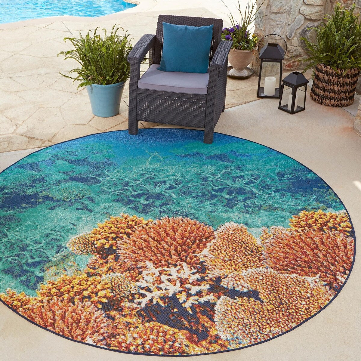 Outdoor Trisha Collection Area Rug