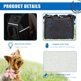 Outdoor Use Pet Carrier Backpack Cushion Back Support Black