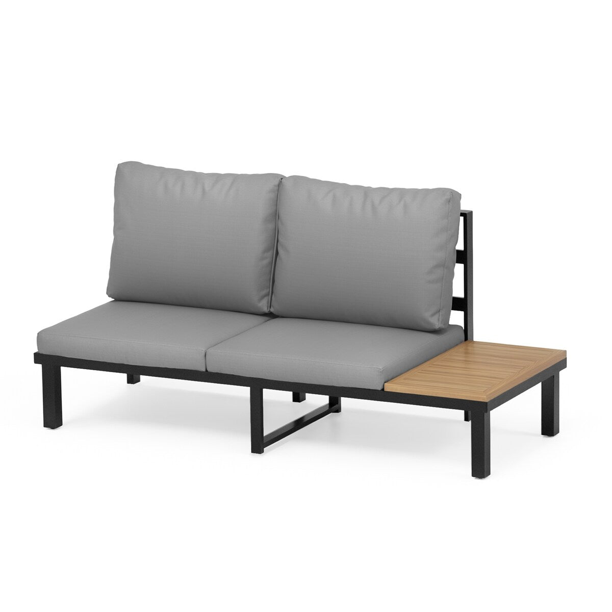 Outdoor Patio Furniture L-Shaped 4-Piece Sectional Sofa Set