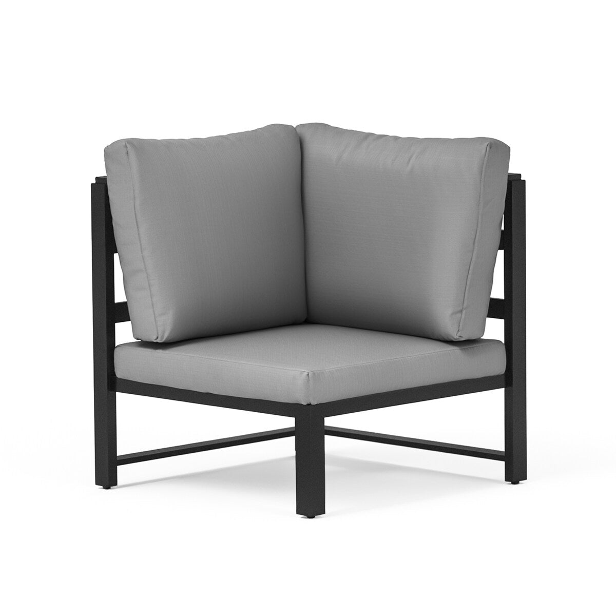 Outdoor Patio Furniture L-Shaped 4-Piece Sectional Sofa Set