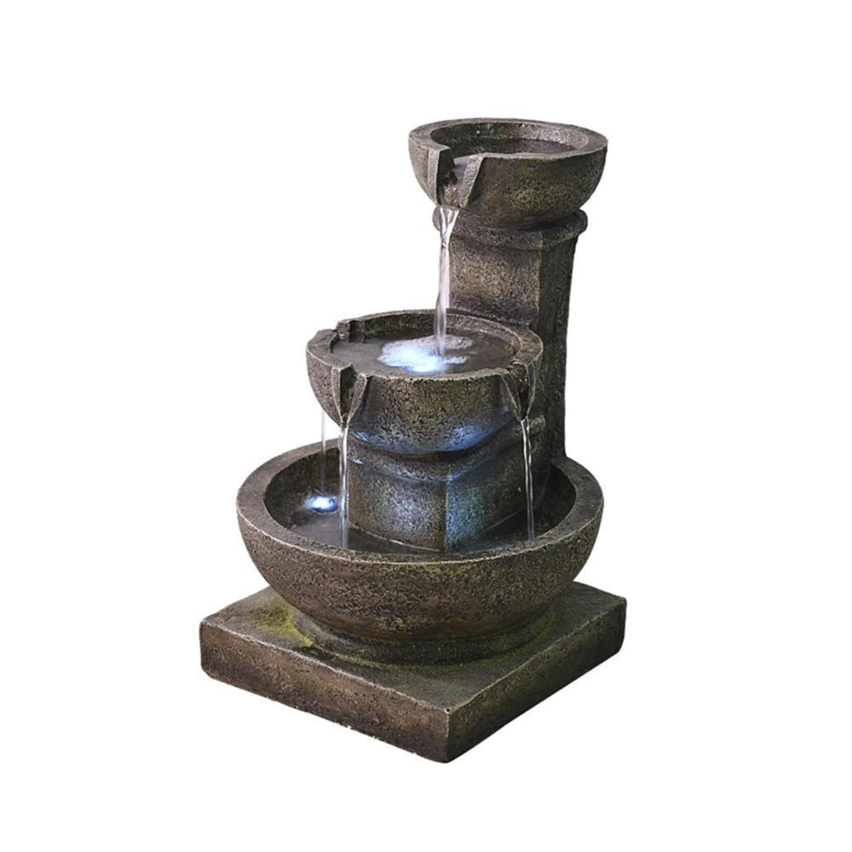 Outdoor Water Fountain with LED Light for Garden