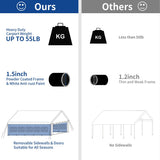Outdoor White Party Tent Canopy with PVC Windows
