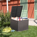 Outdoor Wicker Storage Box 90 Gallon Resin Deck Box