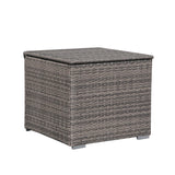 Outdoor Wicker Storage Box 90 Gallon Resin Deck Box