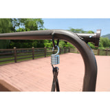 Outdoor Yard Swing chair with cushion , coffee