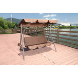 Outdoor Yard Swing chair with cushion , coffee