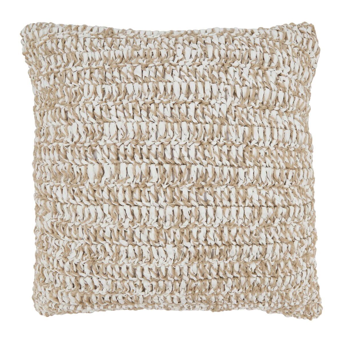 Outdoor Zen Raffia Poly Filled Throw Pillow