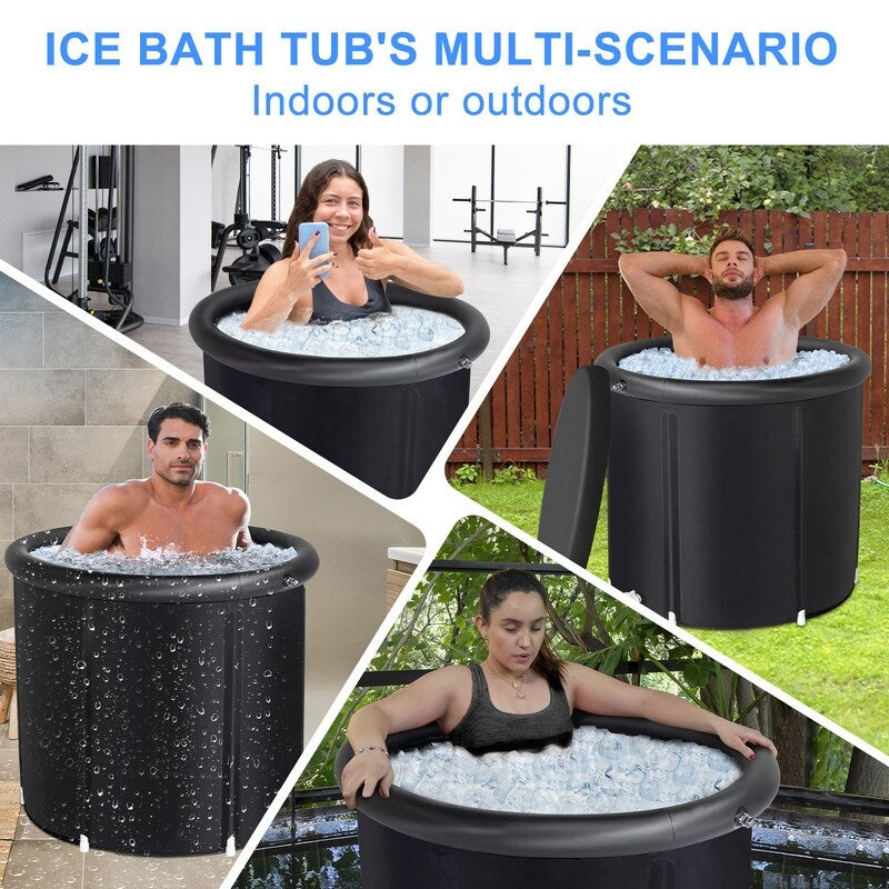 Outdoor and Indoor Ice Bath Tub With Storage Bag