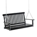 Outdoor hanging wooden porch swing with chain