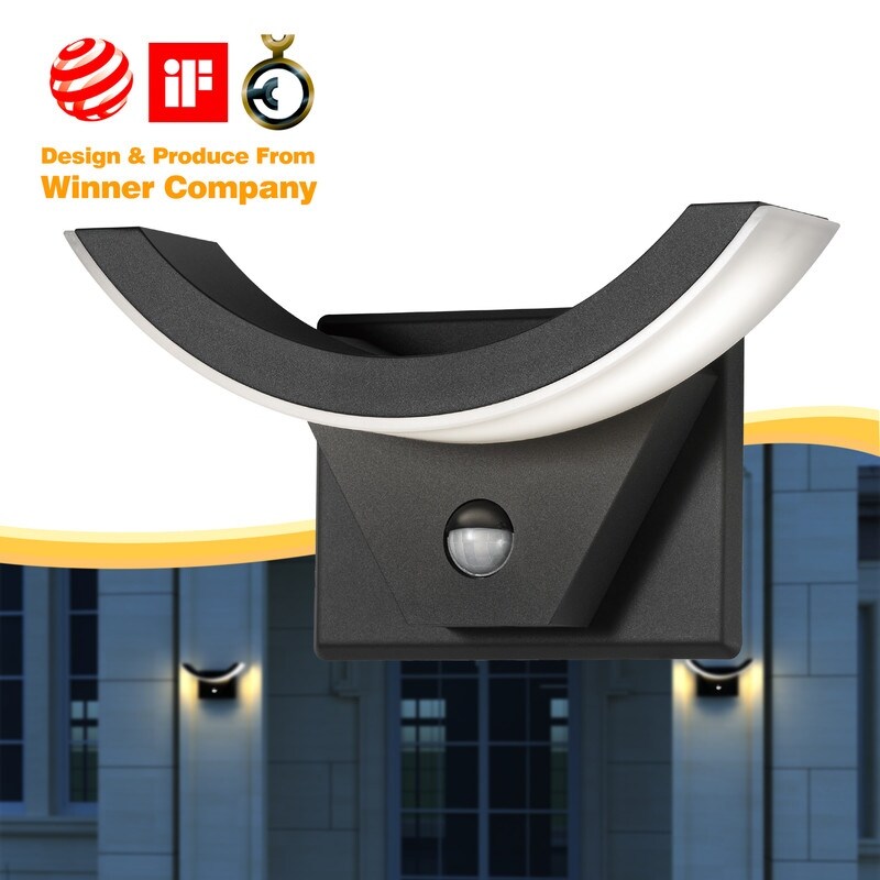 Wonderful Wall Outdoor LED Light Equiped with Motion Sensor - N/A