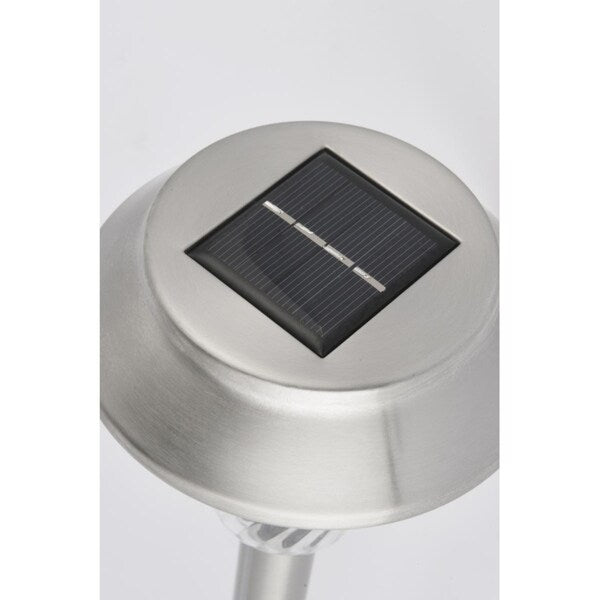 Outdoor silver LED 3000K pathway light in pack of 6 - 4.53/16.06