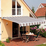 Manual Retractable Sun Shade Patio Awning