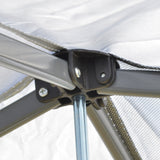 Outsunny 10' x 10' Pop Up Canopy Event Tent with 3-Level Adjustable Height, Top Vent Window Design and Easy Move Roller Bag