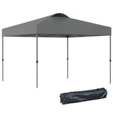 Outsunny 10' x 10' Pop Up Canopy Event Tent with 3-Level Adjustable Height, Top Vent Window Design and Easy Move Roller Bag