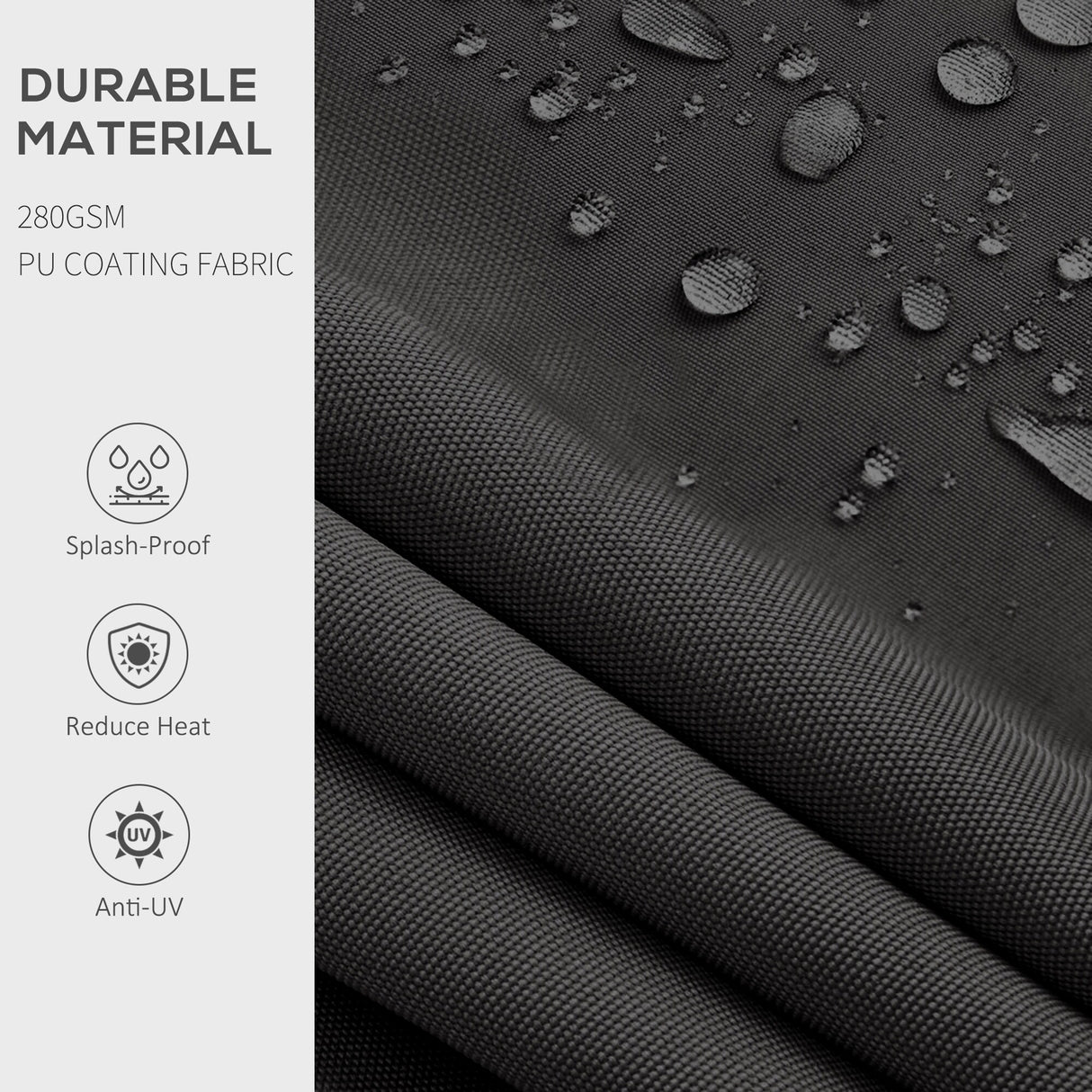 Outsunny 10' x 8' Retractable Awning, Patio Awning Sunshade Shelter with Manual Crank Handle