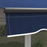 Outsunny 10' x 8' Retractable Awning, Patio Awning Sunshade Shelter with Manual Crank Handle