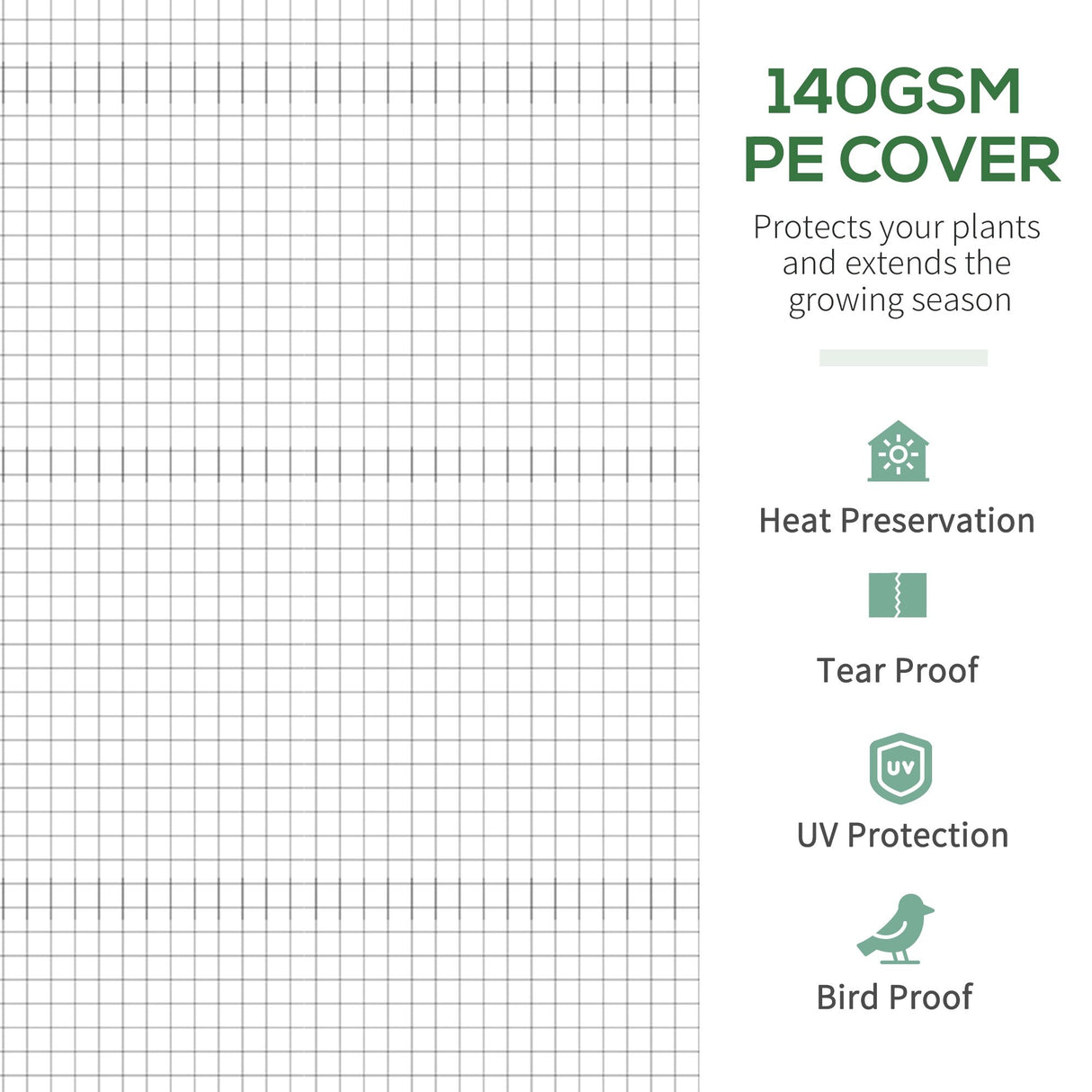 Outsunny 11.5' x 10' x 6.5' Walk-in Tunnel Greenhouse with Zippered Mesh Door, 7 Mesh Windows & Roll-up Sidewalls