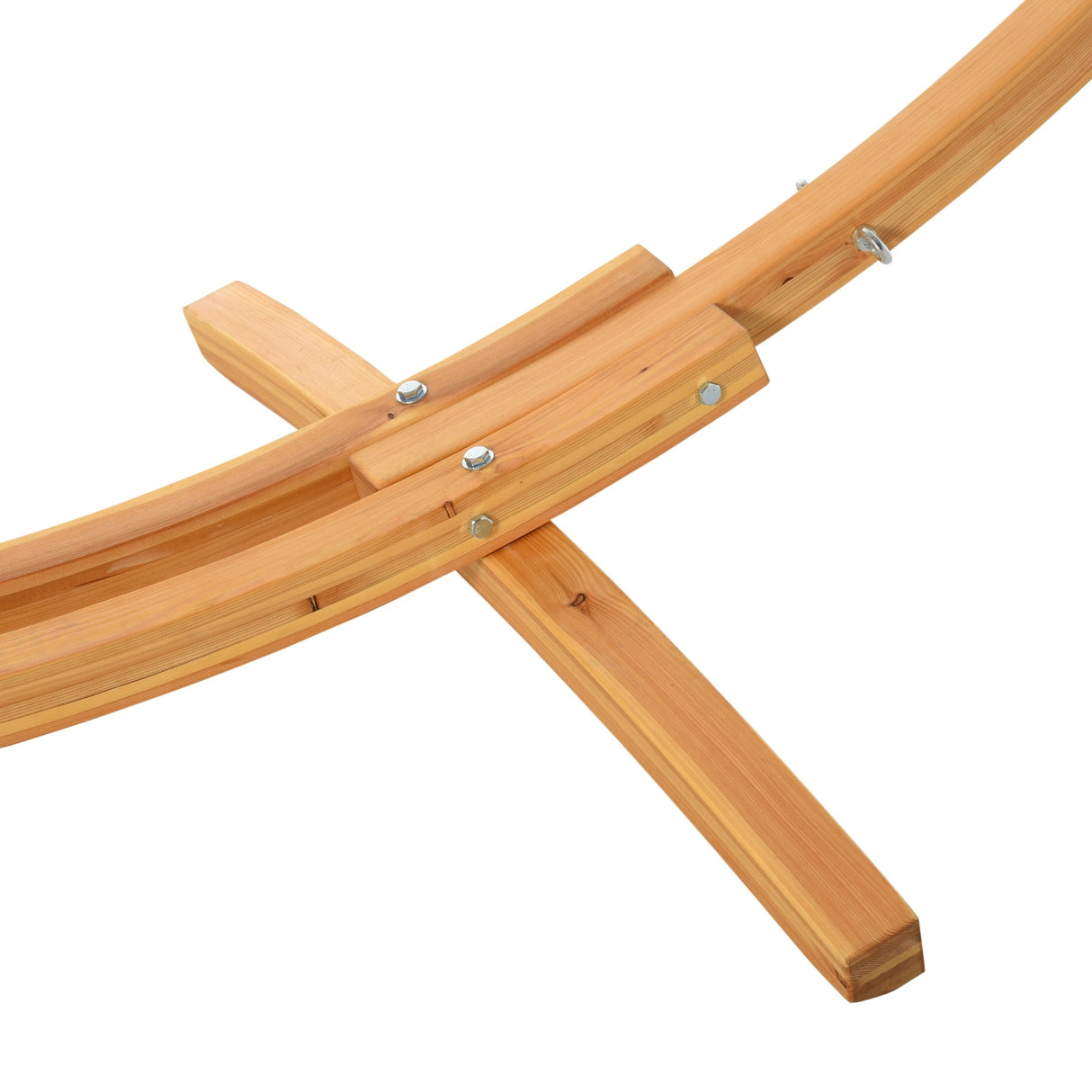 Outsunny 11' Wooden Hammock Stand Universal Garden Picnic Camp Accessories, 484lbs