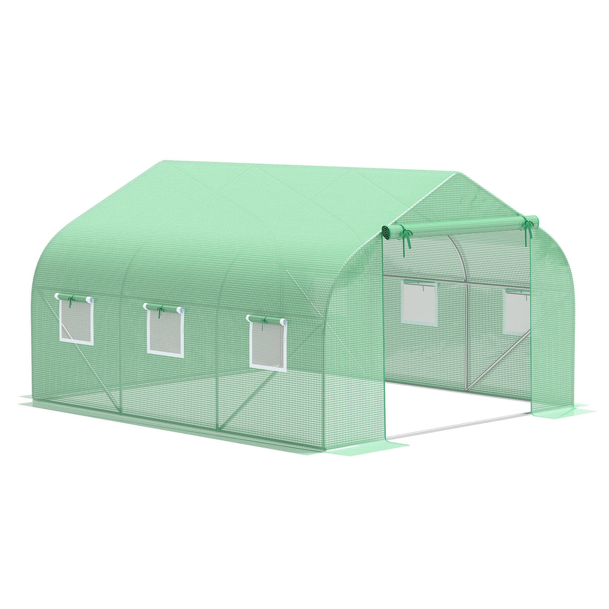 Outsunny 11.5' x 10' x 6.5' Outdoor Walk-In Greenhouse w/ Zippered Door