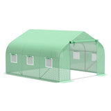 Outsunny 11.5' x 10' x 6.5' Outdoor Walk-In Greenhouse w/ Zippered Door