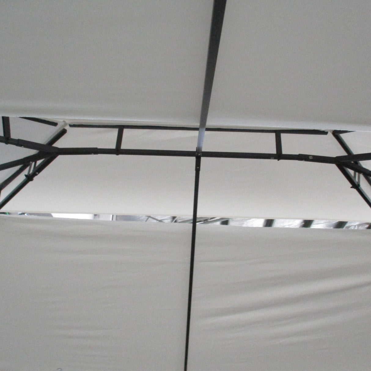 Outsunny 13' x 10' Patio Gazebo Outdoor Canopy Shelter with Double Vented Roof, Steel Frame for Lawn Backyard and Deck