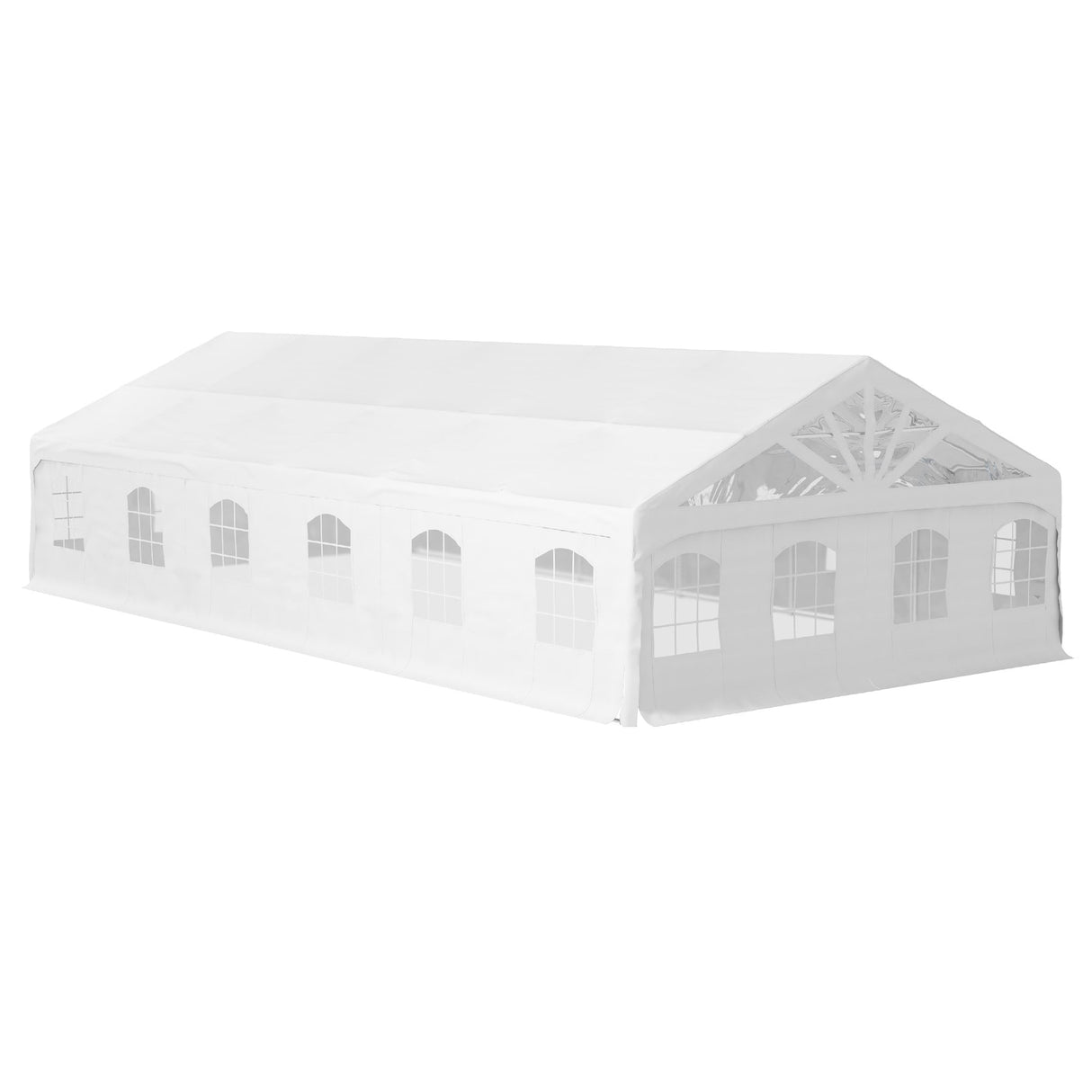 Outsunny 19.5' x 39' Party Tent, Heavy Duty Outdoor Canopy Tent Shelter with Removable Sidewalls, 2 Doors and 20 Windows
