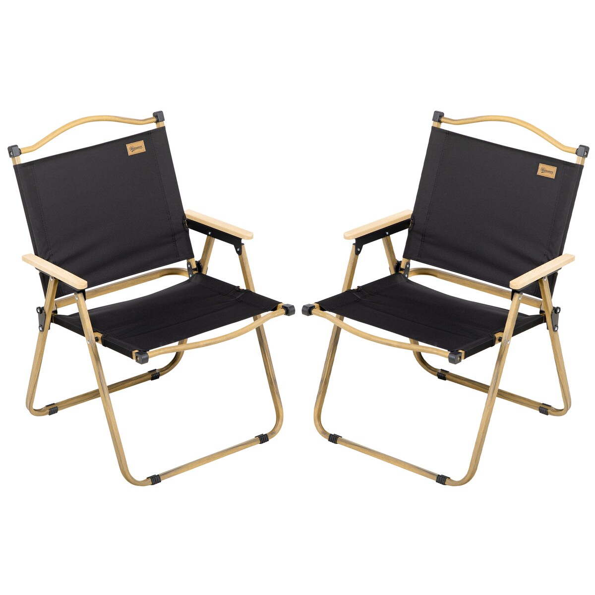 2 Pack Folding Camping Chair, Lightweight & Portable Beach Chairs Armchairs, for Festivals, Picnic and Hiking