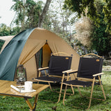 2 Pack Folding Camping Chair, Lightweight & Portable Beach Chairs Armchairs, for Festivals, Picnic and Hiking