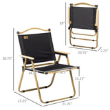 2 Pack Folding Camping Chair, Lightweight & Portable Beach Chairs Armchairs, for Festivals, Picnic and Hiking