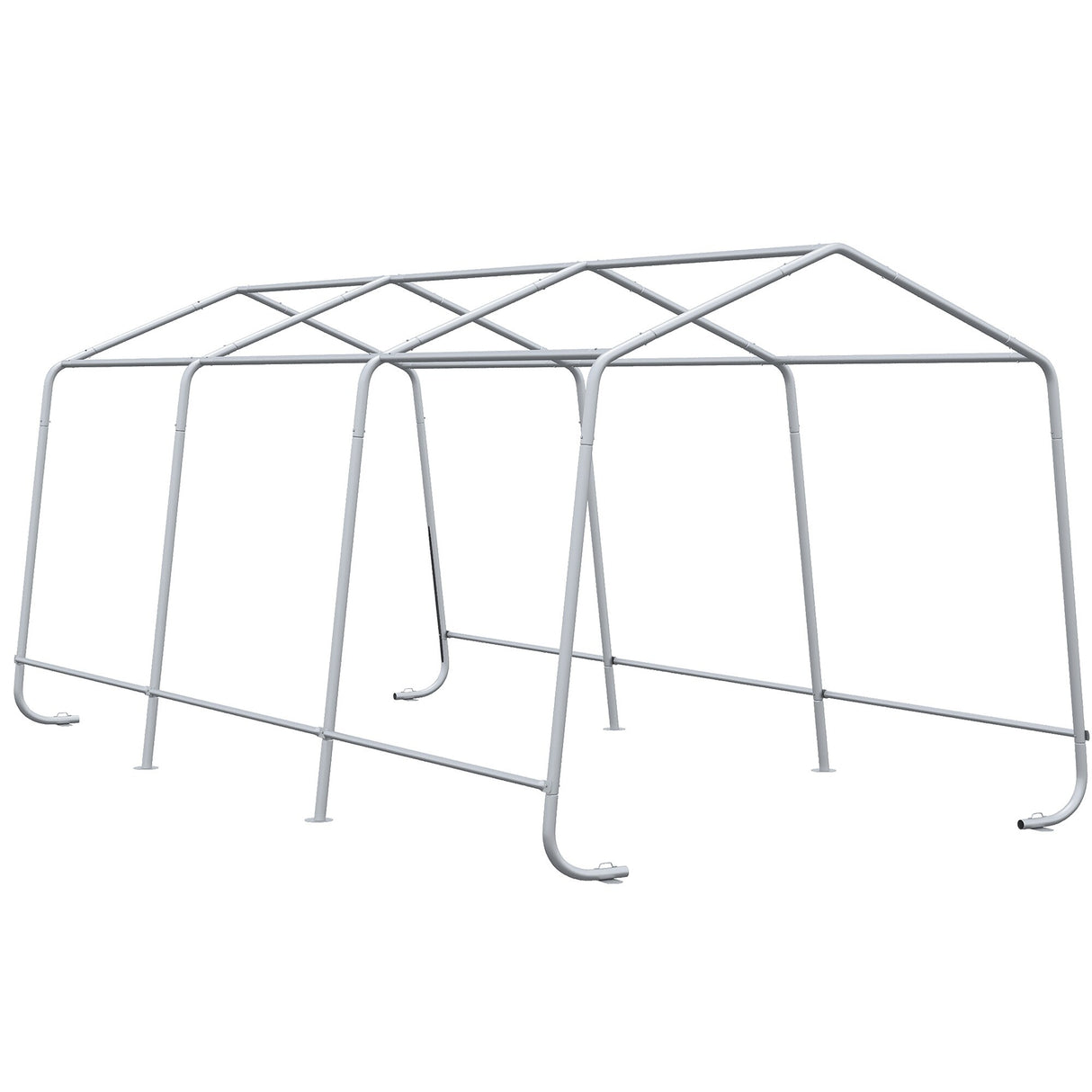 Outsunny 20' x 10' Carport Portable Garage, Heavy Duty Storage Tent, Patio Storage Shelter w/ Anti-UV PE Cover