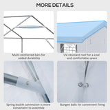 Outsunny 20' x 10' Party Tent & Carport, Large Outdoor Canopy Tent Portable Garage with Removable Sidewalls and Windows