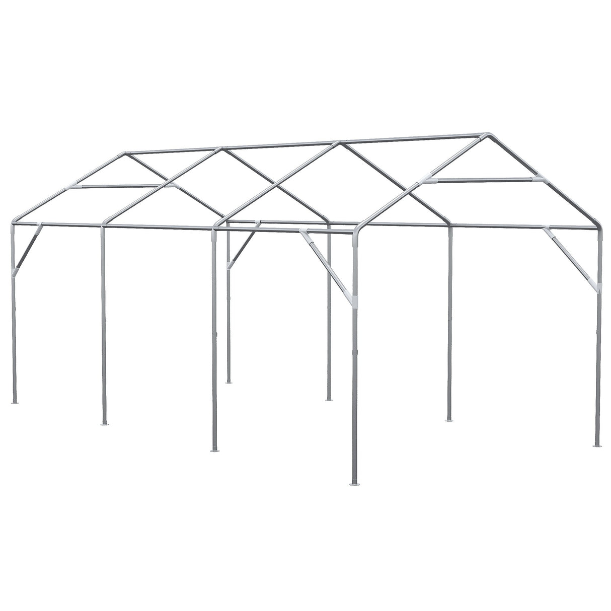 Outsunny 20' x 10' Party Tent & Carport, Large Outdoor Canopy Tent Portable Garage with Removable Sidewalls and Windows