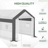 Outsunny 20' x 10' x 9' Walk-In Greenhouse, Outdoor Gardening Canopy with 6 Roll-up Windows