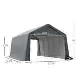 Outsunny 20' x 12' Heavy Duty Outdoor Temporary Carport Canopy Tent with Durable Construction & a Simple Setup
