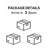 Outsunny 3 Piece Adirondack Chair Set with Side Table, All Weather Foldable Adirondack Chair, Plastic Lounger Fire Pit Seating