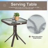 Outsunny 3 Piece Outdoor Glider Chair with Coffee Table Bistro Set, 2 Patio Rocking Swing Chairs with Breathable Sling Fabric