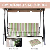 Outsunny 3-Seat Outdoor Patio Swing Chair - N/A