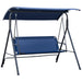 Outsunny 3-Seat Outdoor Patio Swing Chair - N/A