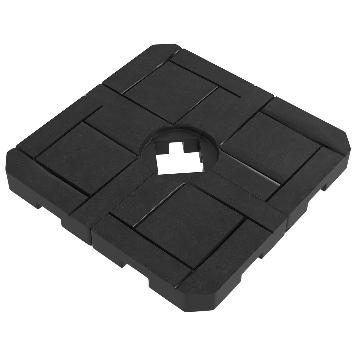 Outsunny 4 Piece Patio Cantilever Umbrella Base Weight Set, Fillable Outdoor Offset Umbrella Weights for Umbrella Stand