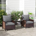 Outsunny 4-Piece Patio Chair Cushion and Back Pillow Set, Seat Replacement Patio, Cushions Set for Outdoor Garden Furniture