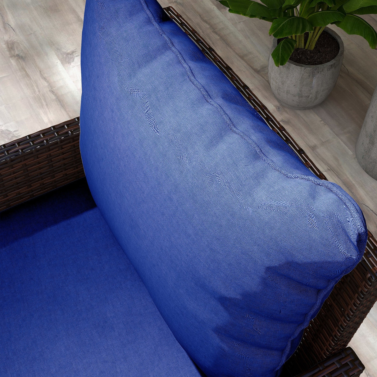 Outsunny 4-Piece Patio Chair Cushion and Back Pillow Set, Seat Replacement Patio, Cushions Set for Outdoor Garden Furniture
