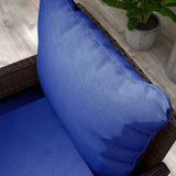 Outsunny 4-Piece Patio Chair Cushion and Back Pillow Set, Seat Replacement Patio, Cushions Set for Outdoor Garden Furniture